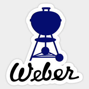 Grill Giants Weber Classic Vintage Blue Kettle Sticker